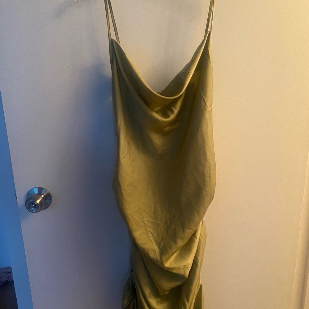 Nasty Gal Green Slip Dress - Size 12